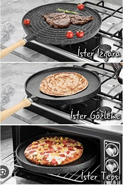 glashus çift taraflı döküm tava