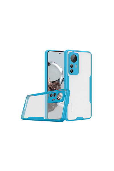 NewFace حافظة هاتف Xiaomi Mi 12T من السيليكون البلاتيني - أزرق