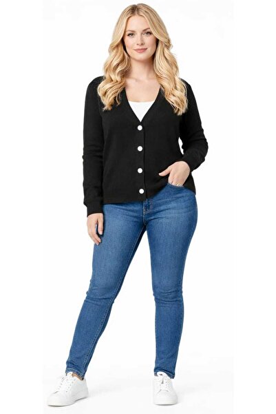 MELLY MORE DÜZ SİYAH HIRKA