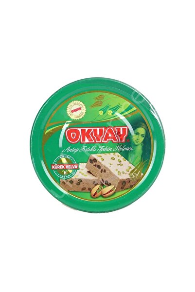 Okyay Antep Fıstıklı Tahin Helvası Teneke Kutulu 840 Gr