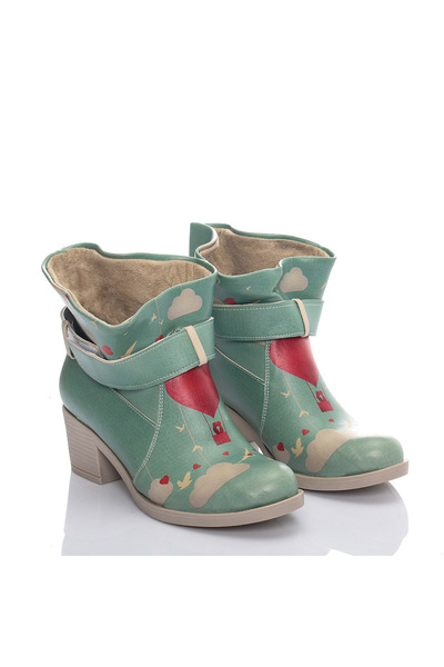 Streetfly Valentine's Day Themed Multicolored Women's Boots
