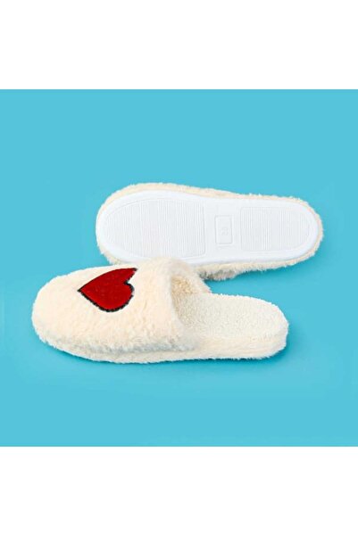 Evidea Soft Kalpli Terlik - Ekru - 39 Beden