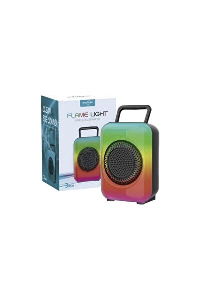 ROZIA Taşınabilir Bluetooth Speaker Flame Lıght Rgb Işıklı Hoparlör Gts 1867 ...
