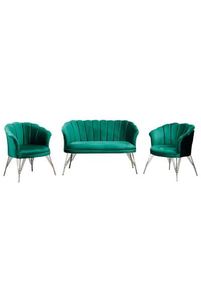 Modella Set de cafea Margareta verde 2+1+1