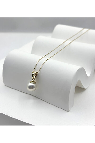 DİAMİNE PIRLANTA 14 Ayar Altın Forse Zincir İnci Kolye