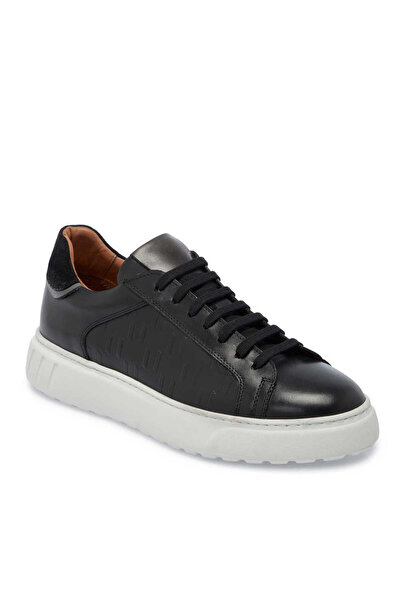 Tergan Siyah Hakiki Deri Erkek Sneaker - E25S1AY57553-A43