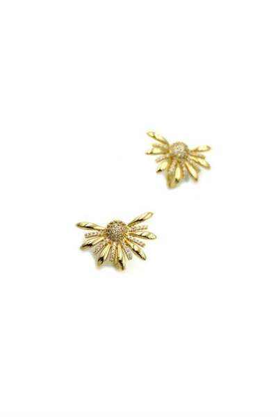 MENESSA Jewelled Earrings - Gold