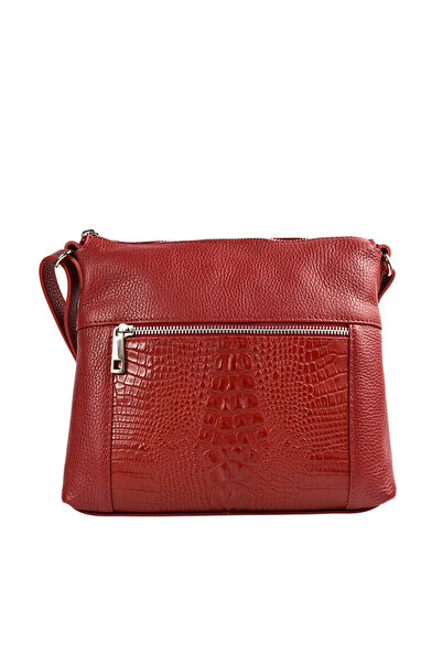 ADA SHOES Poșetă casual, damă, ADA SHOES, 0075, roșie, piele naturală