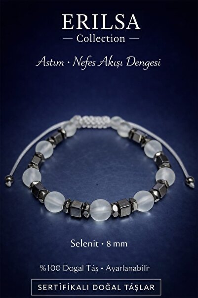 Erilsa سوار معتمد لتدفق الهواء وتوازن الطاقة - حجر السيلينيت