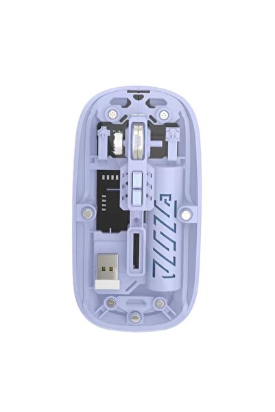 Bowie Şeffaf ultra hassas Kablosuz şarjlı mouse 9 farklı renk Dpı ayarı 100 s...