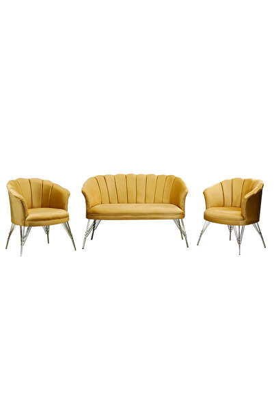 Modella Set cafea Margareta Galben 2+1+1