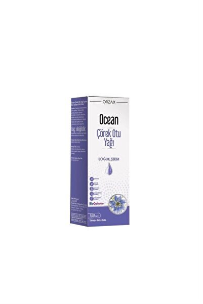 Orzax Ocean Çörek Otu Yağı Soğuk Sıkım 150 ml