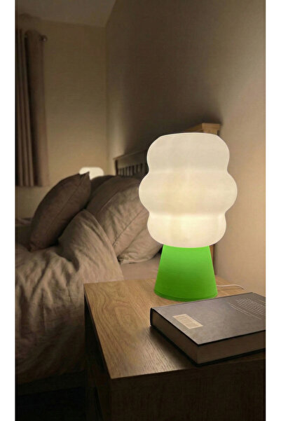 Miolette 3D Honey Pot Koni Abajur: Mat Tabanlı Modern Sanat