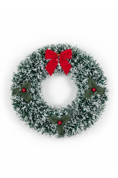 Çemrek Süs Parti Yuvarlak Yılbaşı Kapı Süsü 25 cm