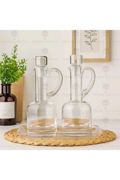 Pasabache Pasabahce Dufy Oil & Vinegar 250cc – 2-Piece Dispenser Set