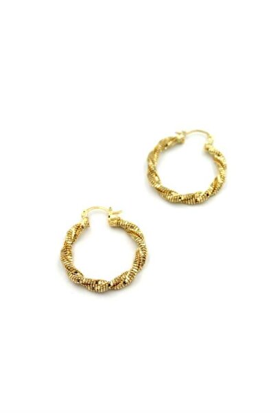 MENESSA حلق هوب - ذهبي