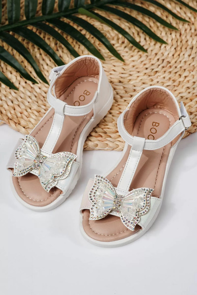 Zaira Λευκά γυναικεία σανδάλια από οικολογικό δέρμα Belinda #21919 - 27