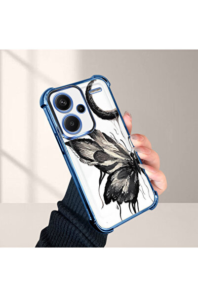 Hontinga جراب شفاف مطلي بالسيليكون مضاد للسقوط لهاتف شاومي ريدمي نوت 13 برو ب...