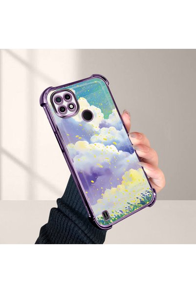 ucuc Realme C21 Compatible Transparent Silicone Flutter Protective Case Color...