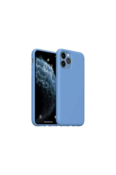 NewFace iPhone 11 Pro Max Case Nano Inside Velvet Silicone - Blue