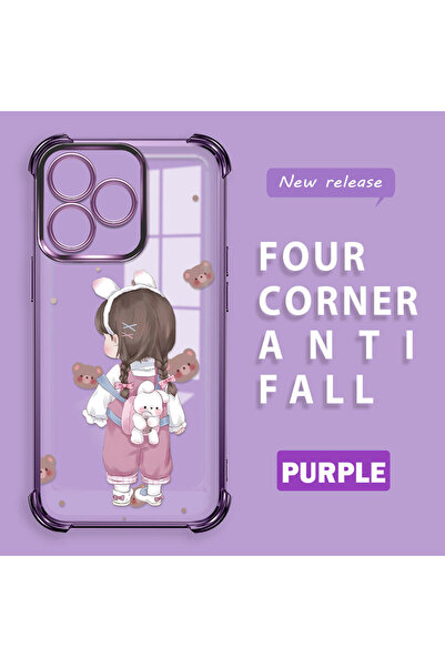 Hontinga حافظة هاتف ريلمي نوت 50 المتوافقة مع الهاتف، مصنوعة من السيليكون الش...