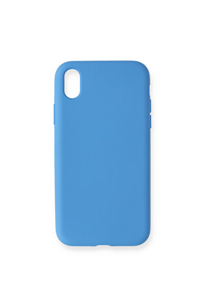 NewFace Iphone xr case nano inner velvet silicone - blue