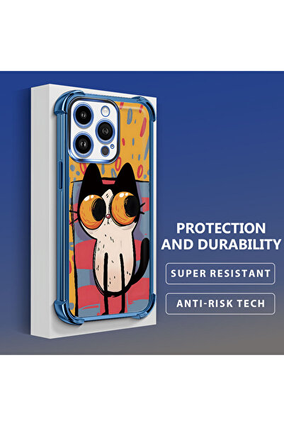 ucuc حافظة واقية من السيليكون الشفاف المتوافقة مع هاتف iPhone 14 Pro بأنماط ا...