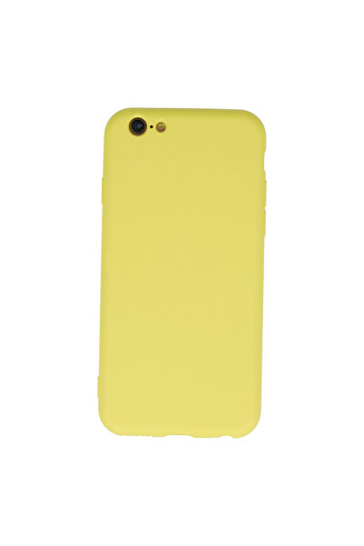 NewFace Iphone 6 plus case nano inner velvet silicone - yellow