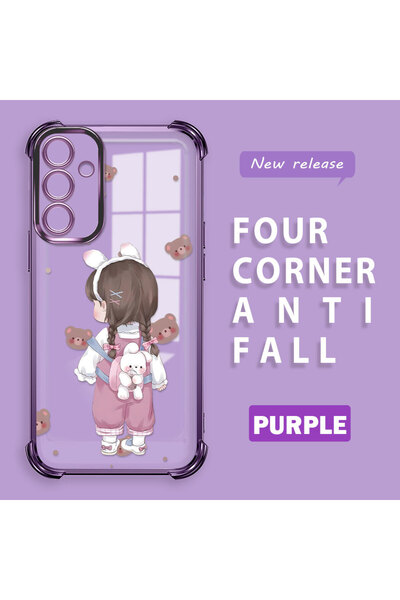 Hontinga حافظة متوافقة مع هاتف سامسونج جالاكسي A15، حافظة هاتف من السيليكون ا...