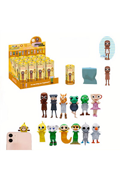 JML1 Accesoriu pentru telefon 12/set Mini figurine 5cm, Brain Rot italian Tung Tung Sahur en-gros