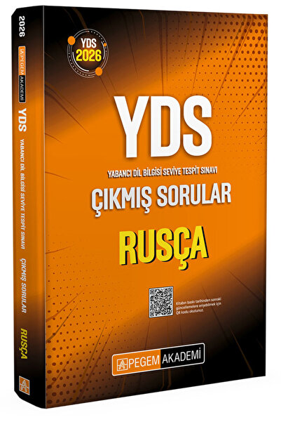 Pegem Akademi Yayıncılık 2026 YDS Rusça Çıkmış Sorular -