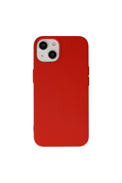 NewFace Iphone 14 plus case nano inner velvet silicone - red