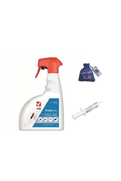 Vebi MaxForce IC Gel 5 g + Draker RTU 1 L + Lavandă 10 g - Set insecticid pentru insecte și gândaci de pădure