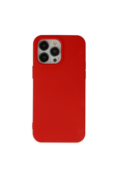 NewFace Iphone 14 pro max case nano inner velvet silicone - red