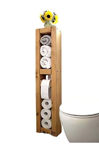 Bamena Wood Husks Tuvalet Kağıtlığı