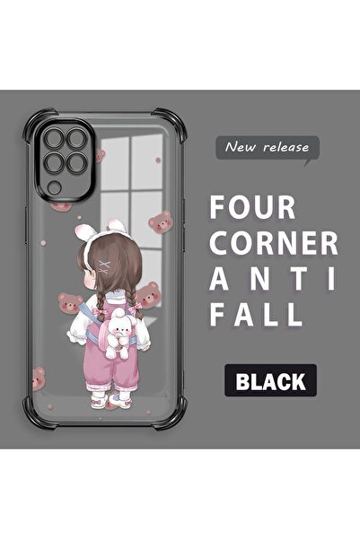 Hontinga حافظة متوافقة مع هاتف سامسونج جالاكسي A12/M12، حافظة هاتف من السيليك...