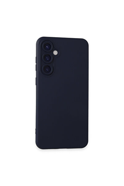 NewFace حافظة سامسونج جالاكسي S23 FE من السيليكون المخملي الداخلي - أزرق داكن