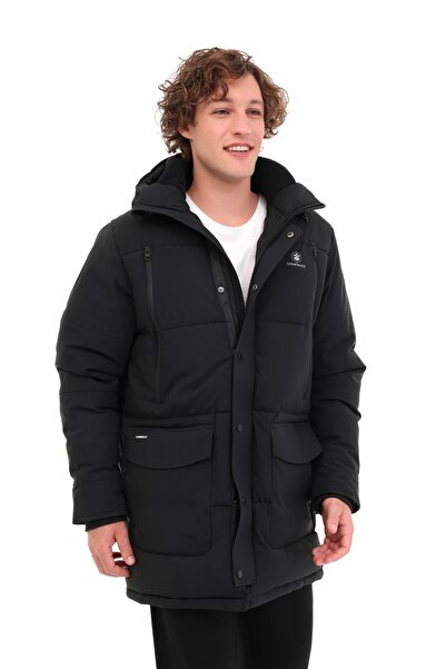 lumberjack Ml Adlers Long Coat 5Pr Black Men's Long Coat