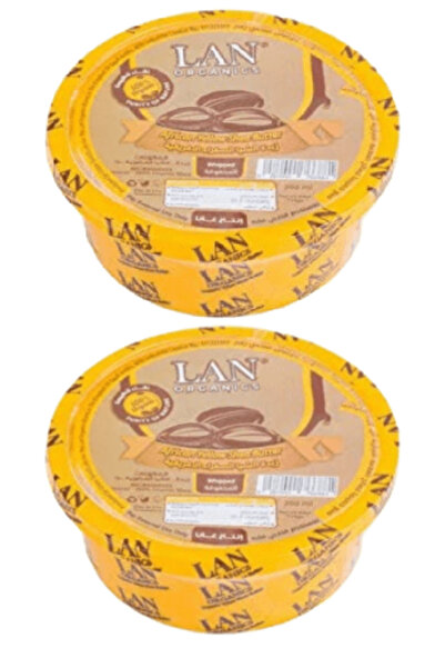 LAN ORGANICS قطعتين من زبدة الشيا الصفراء الأفريقية 200 مل