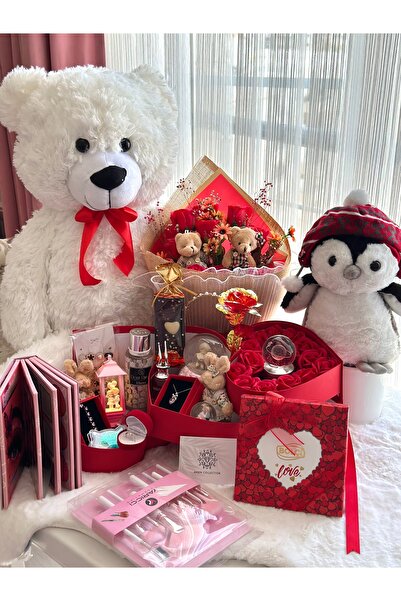 Ahsen Collection Kırmızı mega boy güzellik serisi