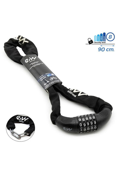 eWheel Antifurt cu lant EWLK013 pentru biciclete si trotinete