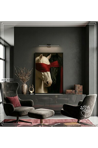 Tablomtr Asil Bağ A - Dijital Baskılı Siyah Metal Çerçeveli Gerçek Camlı Tekli Dekoratif Tablo