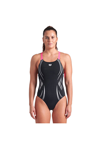 ARENA Poseidonia Swim Pro Back Lb Kadın Siyah Yüzücü Mayosu 009004590