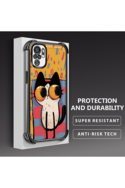 ucuc حافظة واقية من السيليكون الشفاف المتوافقة مع Xiaomi Poco M5S بأنماط القط...