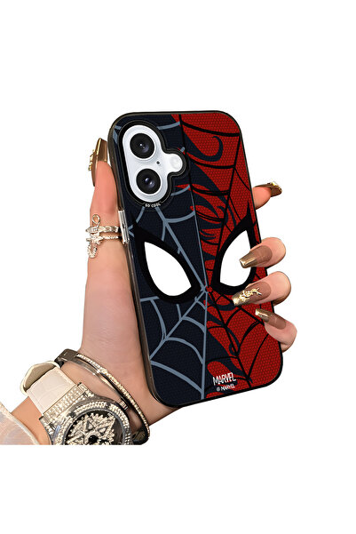 ucuc حافظة مضادة للسقوط من السيليكون المتوافقة مع هاتف iPhone 16 بأنماط سبايد...