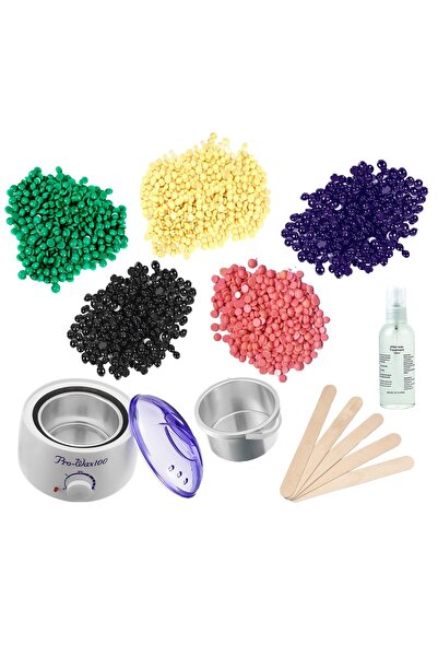 SELA Kit Epilare No.631 cu Ceara Epilare Granule Refolosibila - Mega Wax (5 x 100 g)