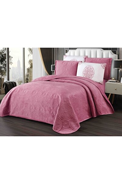 MHR Set huse de catifea 5 piese, model relief circular 220x240 cm, 4 fețe de ...