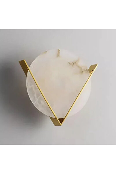 RONİSU AYDINLATMA Apollo Mermer Disk Duvar Aplik RA-APLK-3549-52-24