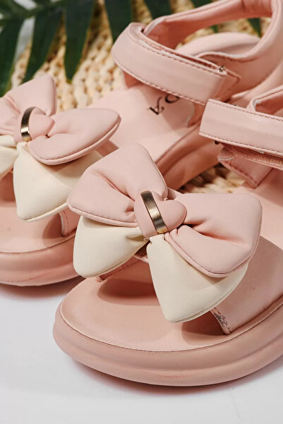 Zaira Sandale fete roz din piele ecologica Anda #22170 - 35