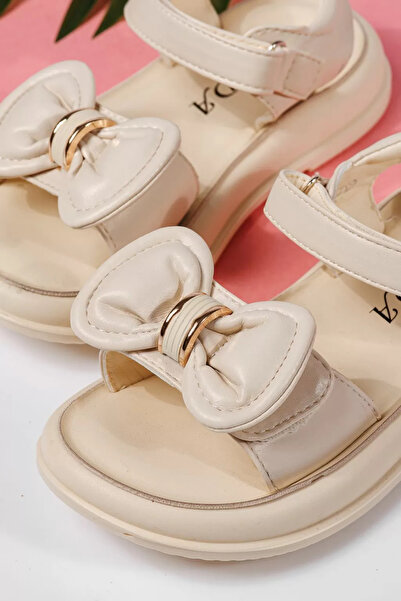 Zaira Μπεζ σανδάλια για κορίτσια από οικολογικό δέρμα Alis2 #22201 - 31